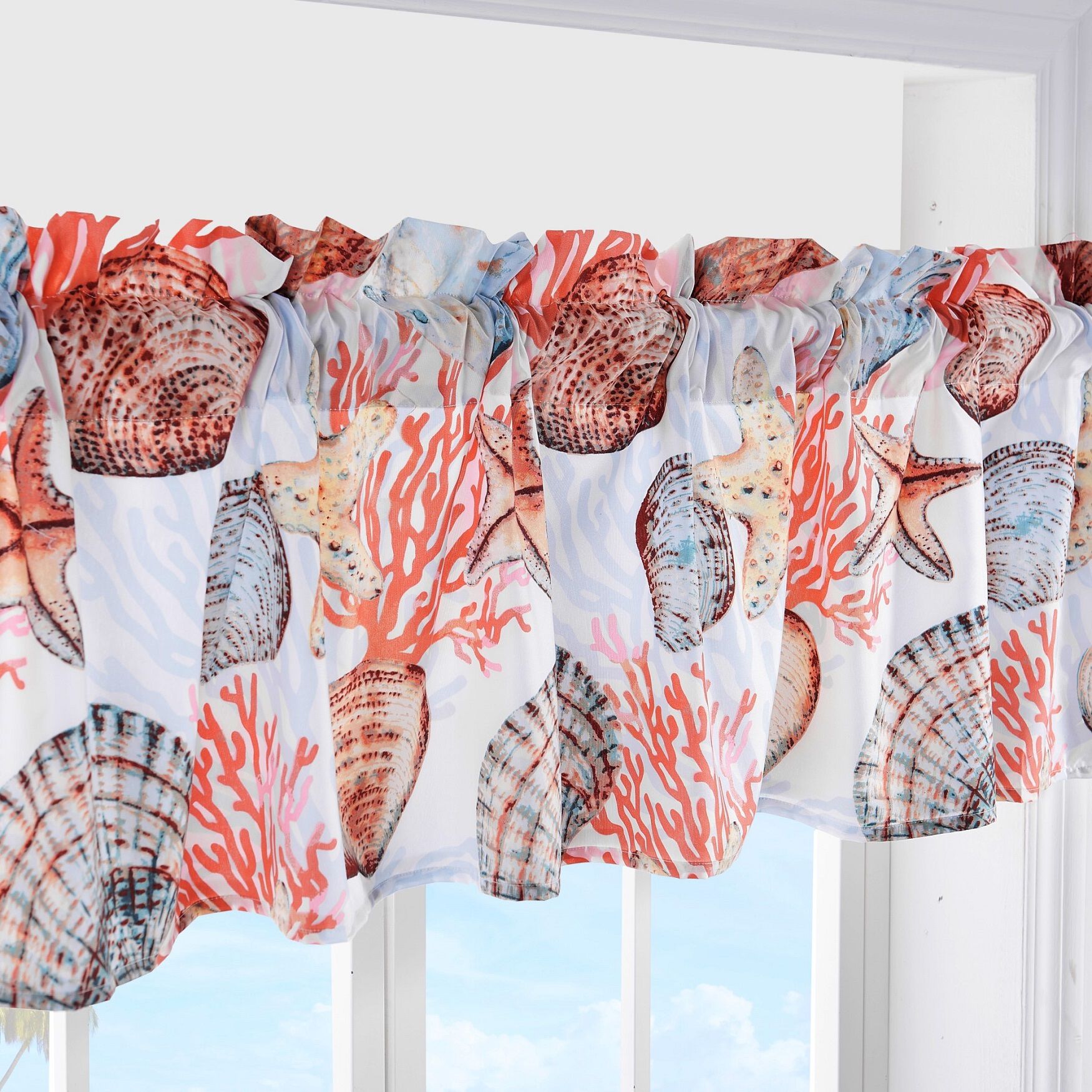Beach Days Window Valance, , on-hover image number 1