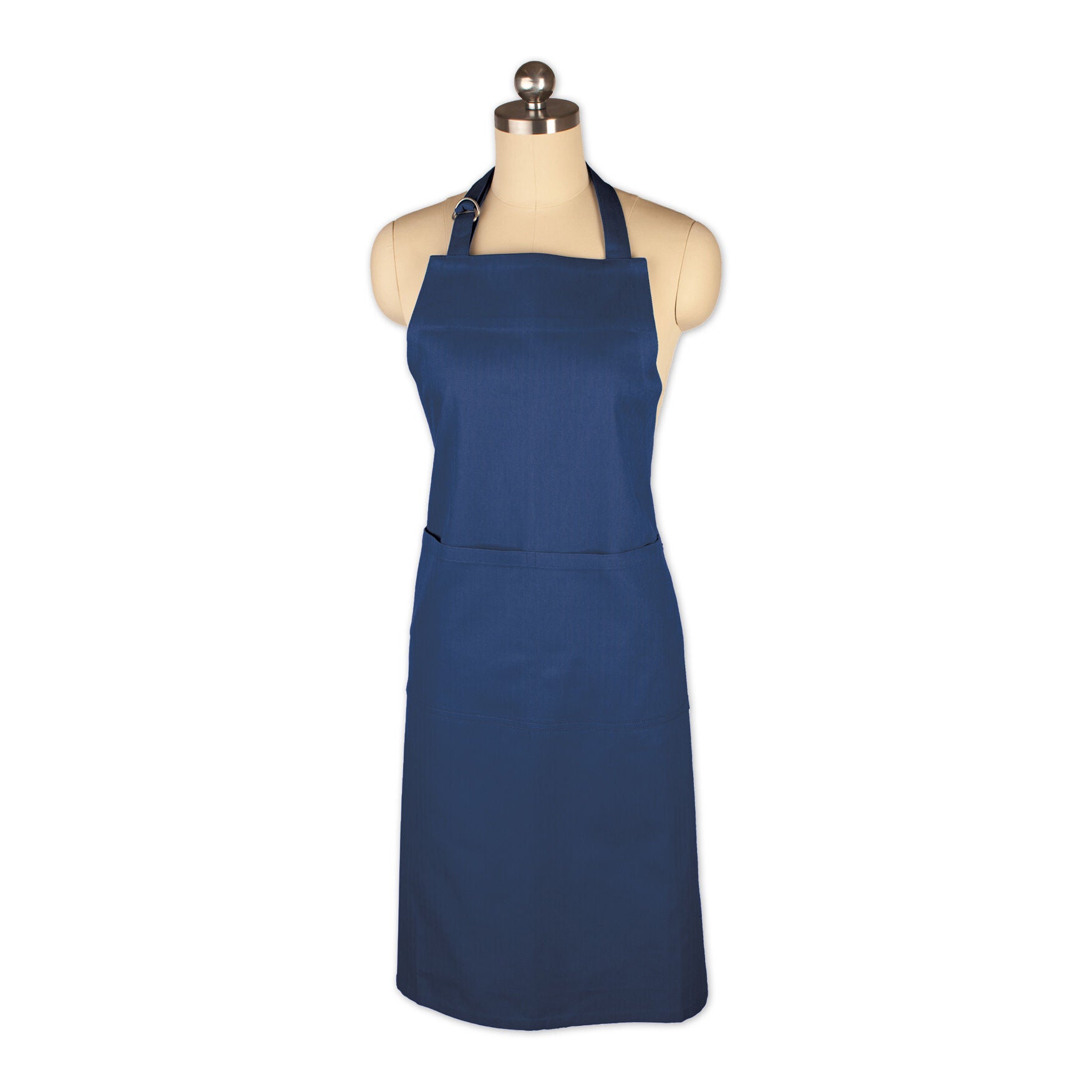 Adjustable Cotton Chef Apron, BLUE, hi-res image number 0