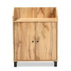 Rossin Wood 2-Door Entryway Shoe Storage Cabinet W Top Shelf Furniture, , alternate image number null
