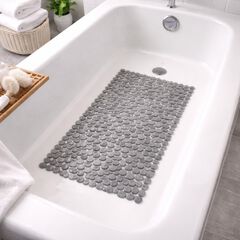 Extra Long Tub Mat With River Stones Design