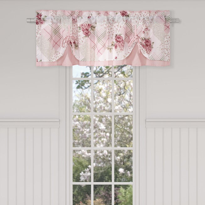 Bungalow Tieup Window Valance, ROSE, alternate image number 1