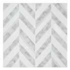 Retro 12x12 Self Adhesive Vinyl Floor Tile - Chevron - 20 Tiles/20 sq. ft., SILVER, hi-res image number null
