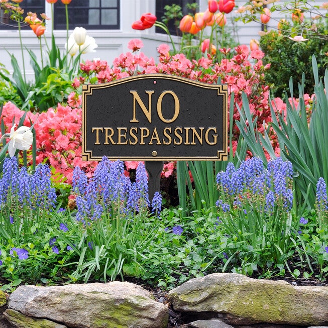 No Trespassing Statement Plaque, , alternate image number 4