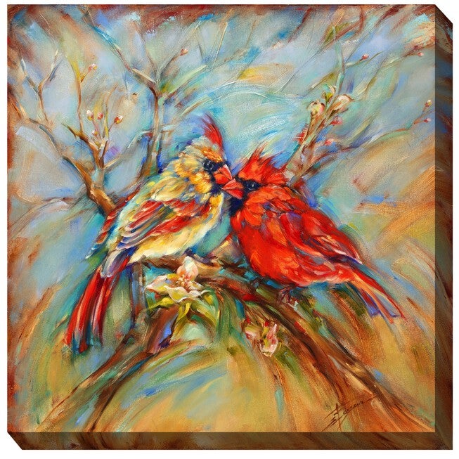 Spring Cardinals Outdoor Art, MULTI, hi-res image number null
