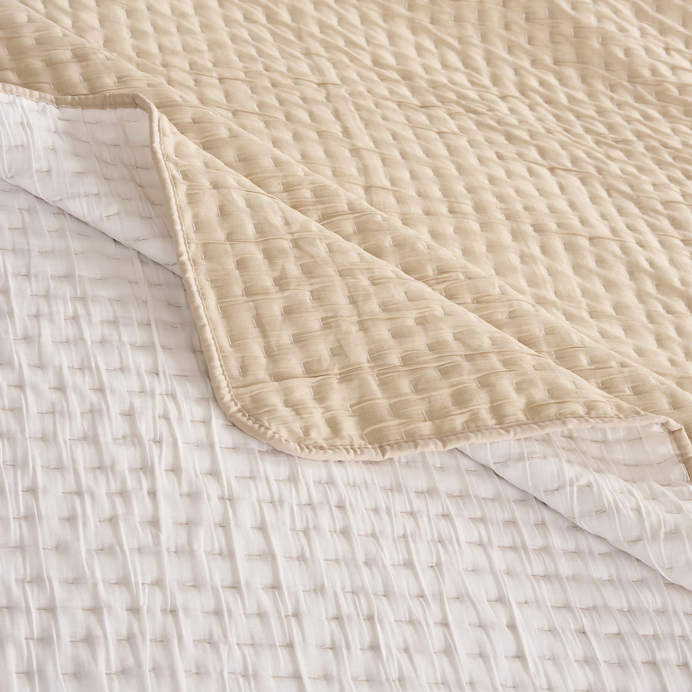 Homestead Rustic Farmhouse Matelass&eacute; Coverlet Set, NATURAL, alternate image number 3