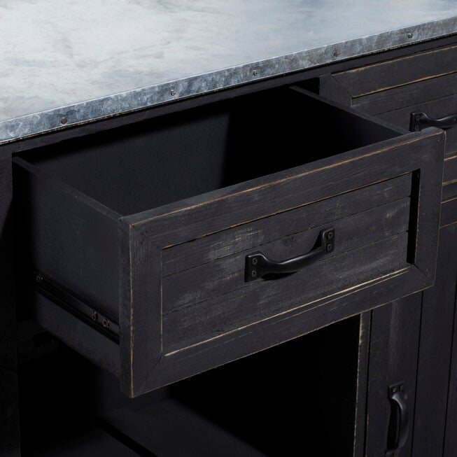 Black Farmhouse Wood Wine Storage, 36 x 32, , alternate image number null