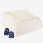 Micro Flannel® Reverse to Sherpa Electric Blanket, UNKNOWN, hi-res image number null