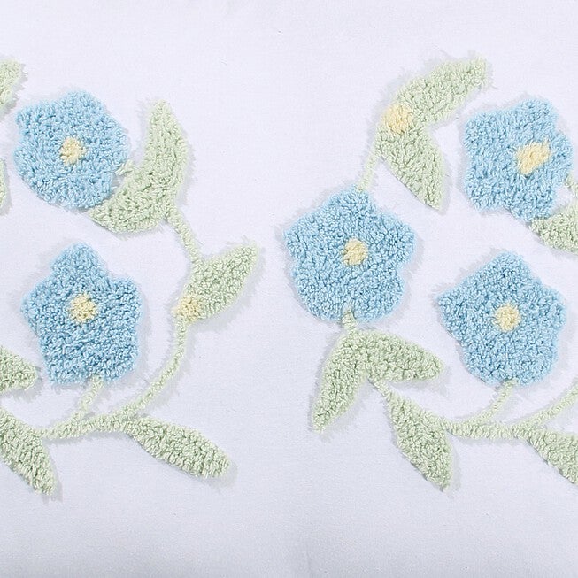 Bloomfield Collection in Floral Design 100% Cotton Tufted Chenille Curtain 2 Piece Set , , alternate image number 2