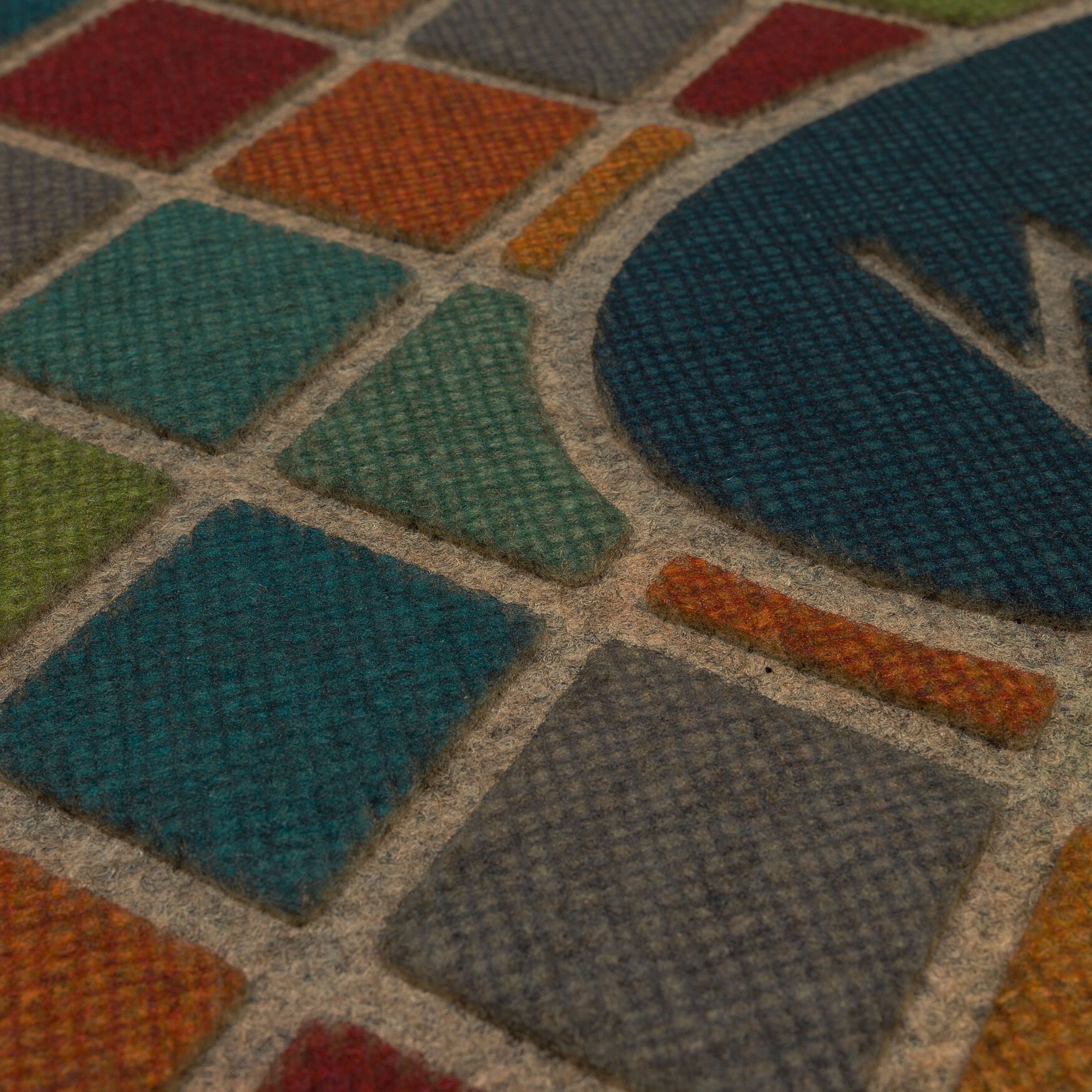 Ornamental Crosshatch Door Mat, , alternate image number 2