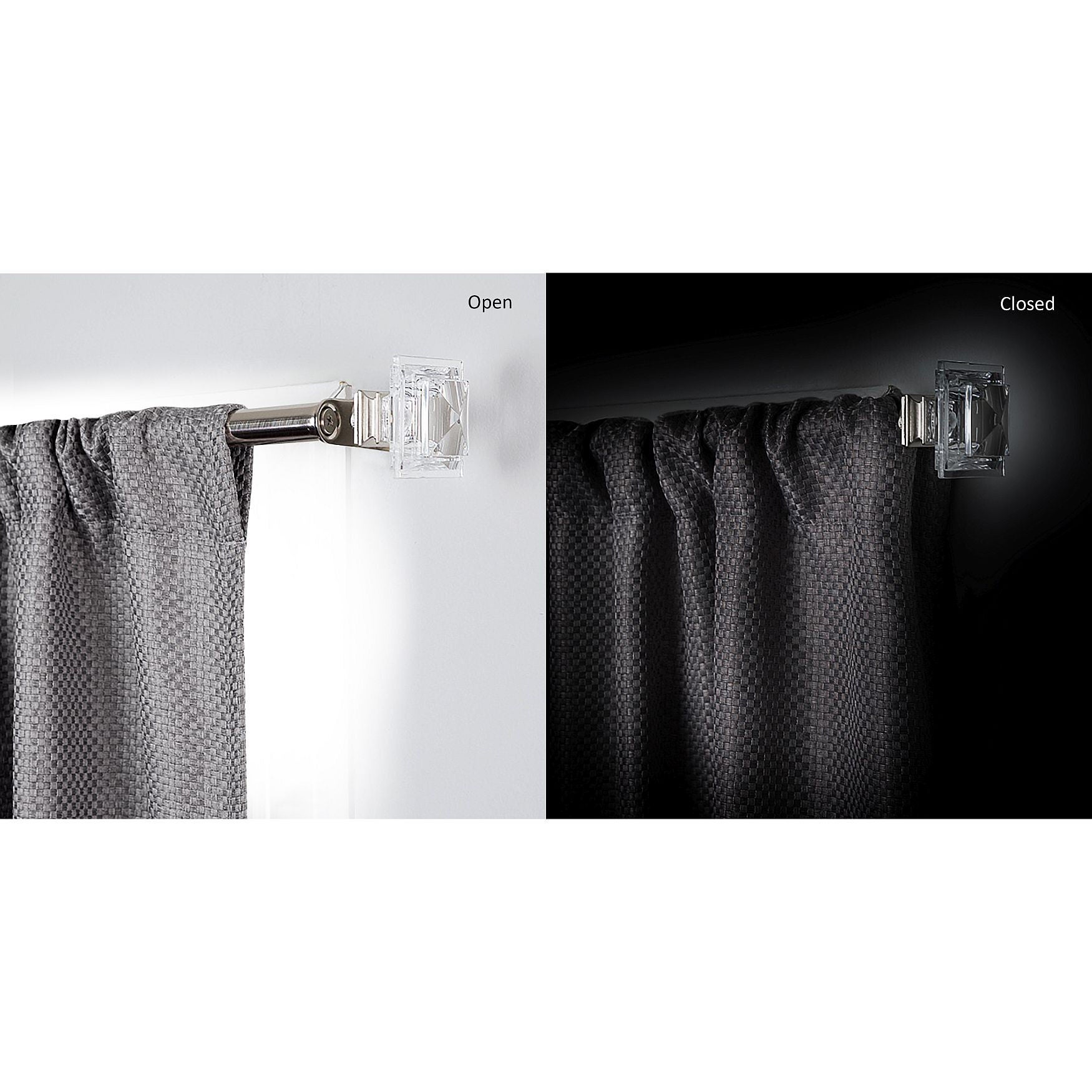 Innovative Decorative Room Darkening Wrap Around Rod & Finial 66-120, , alternate image number 7