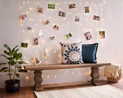 LED String Light Curtain with Clips