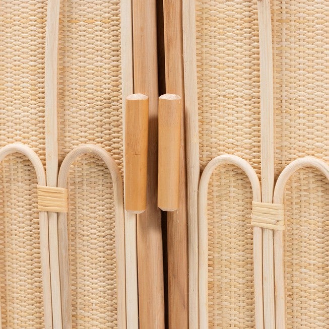 Gitano Bohemian Natural Rattan 2-Door Storage Cabinet, , alternate image number null