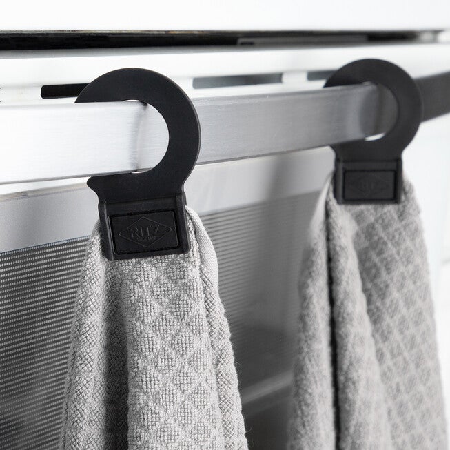 Hook And Hang Woven Kitchen Towel, Set Of Two, , on-hover image number 1