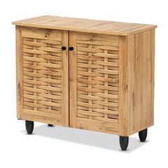 Winda Wood 2-Door Shoe Cabinet Furniture