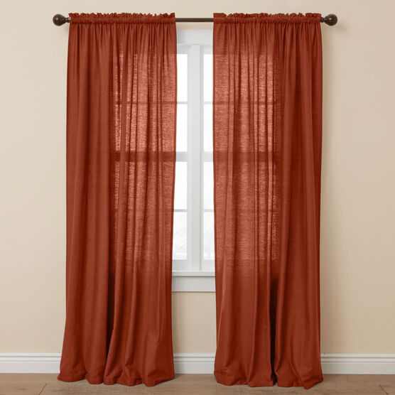 Poly Cotton Canvas Rod-Pocket Panel, 