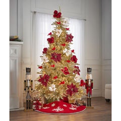 7½FT Pre-Lit Champagne Tree