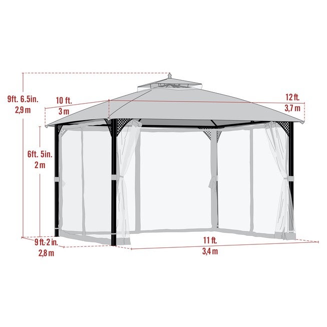 Cypress 10x12 Gazebo, , alternate image number null