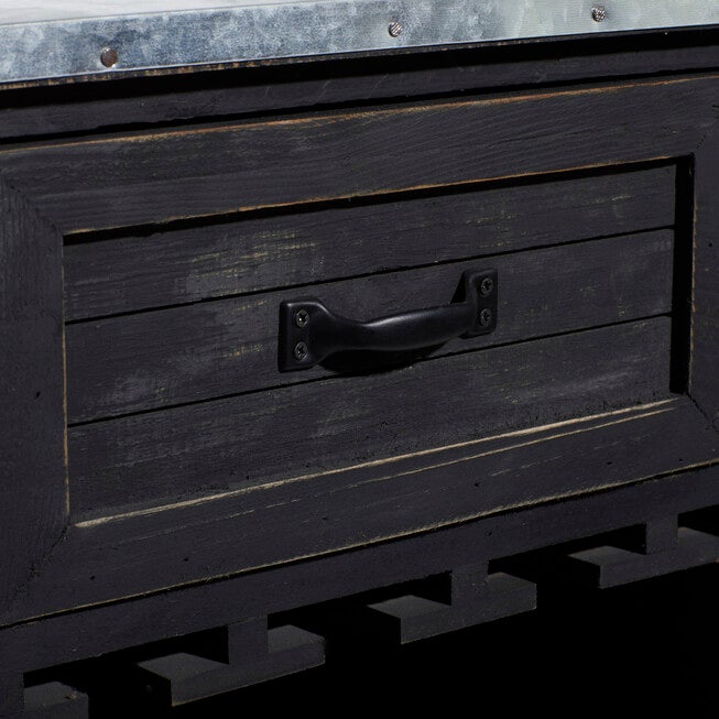 Black Farmhouse Wood Wine Storage, 36 x 32, , alternate image number null