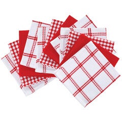 Coordinating Flat Waffle Weave Dish Cloths, Set Of 12 Dish Cloth