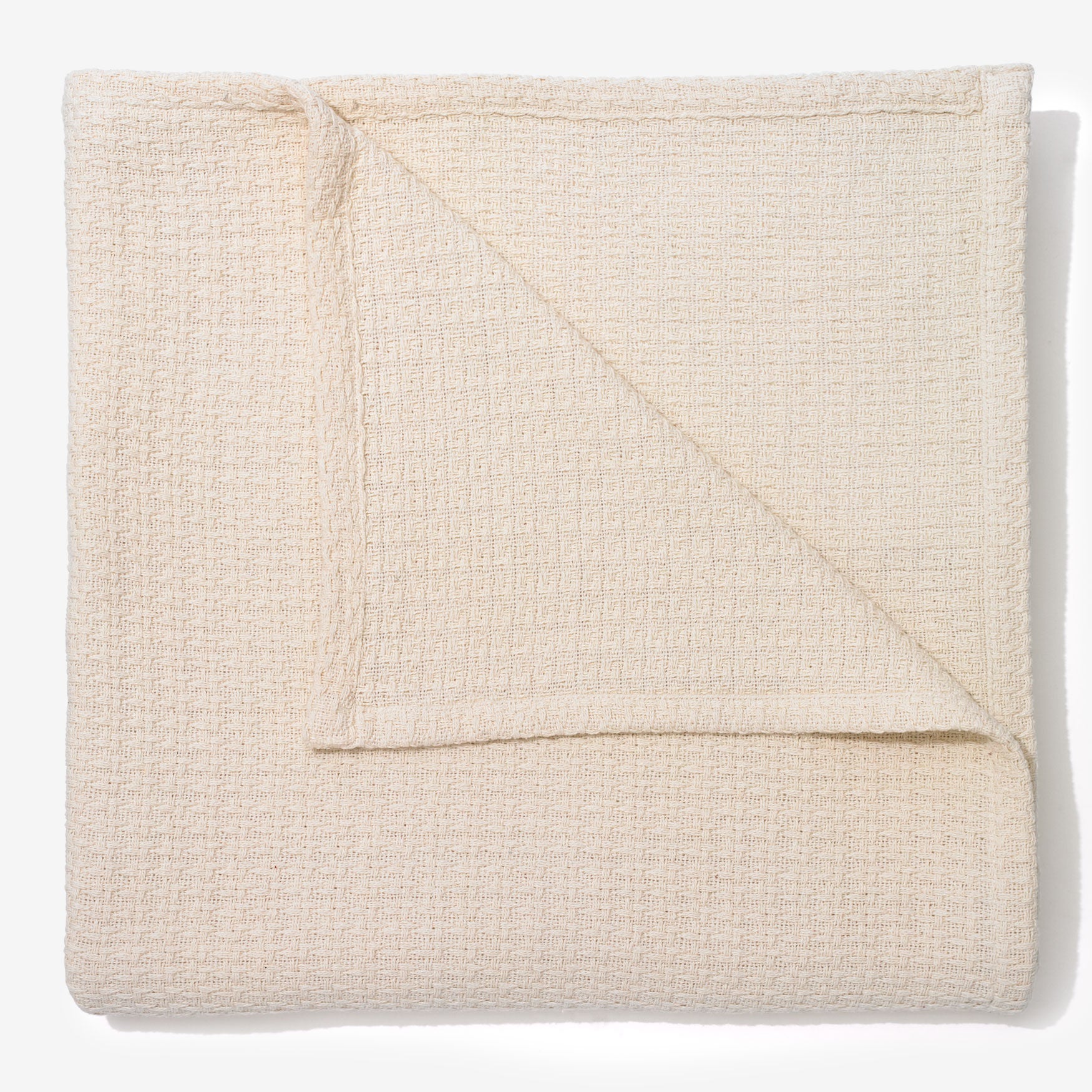 BH Studio Extra Large Cotton Blanket, PARCHMENT, on-hover image number 1