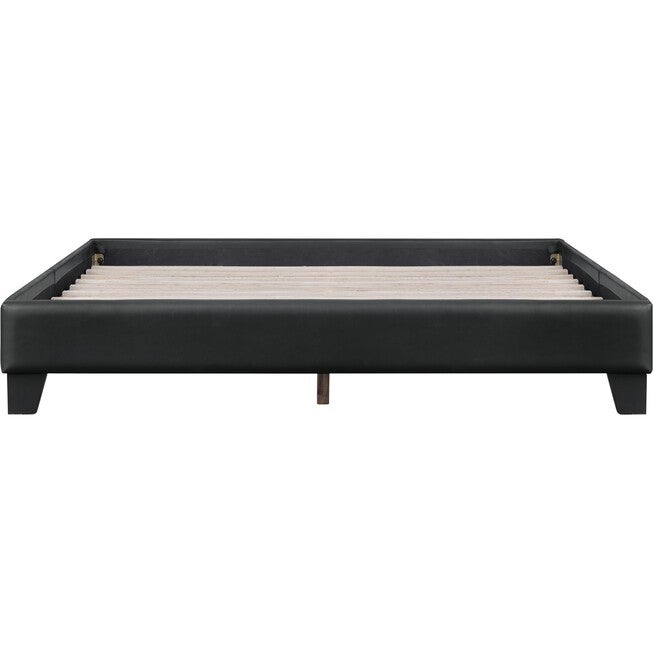 Acton Platform Bed, King, White, BLACK, alternate image number 1