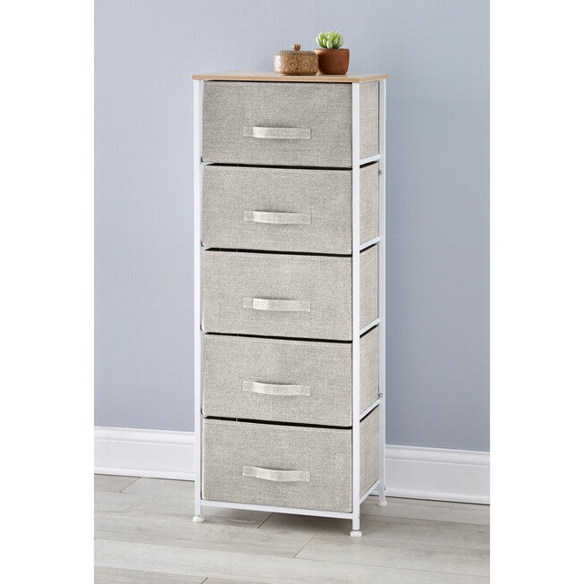 5-Drawer Tall Eve Storage Dresser, NATURAL, hi-res image number null