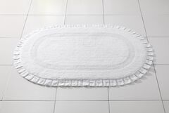 Oval Ruffle Bath Rug