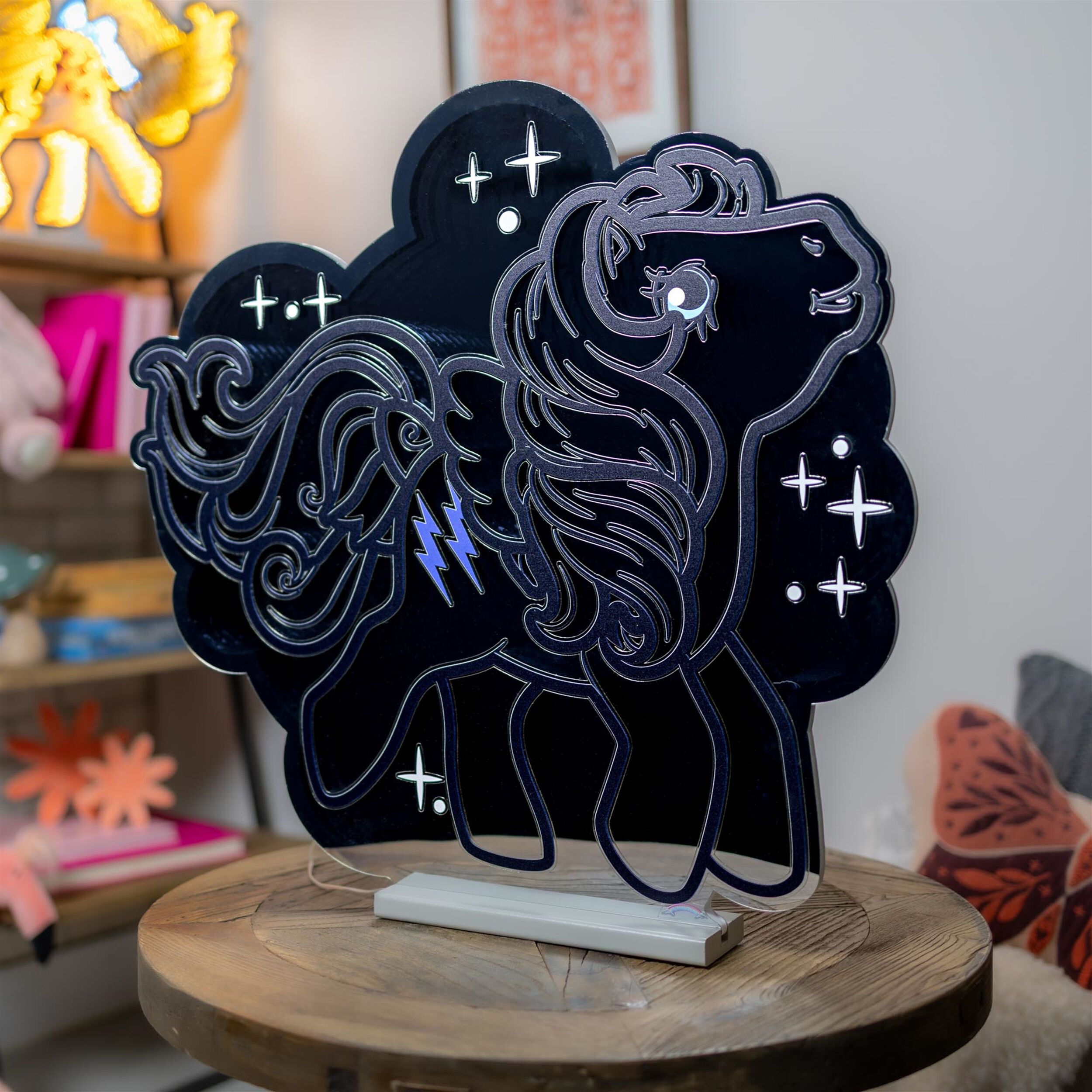 My Little Pony Firefly Ekkolight 24 inchesH, BLUE PINK WHITE, alternate image number 1