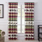 Yosemite Campfire Curtain Panel Pair, RED, hi-res image number null