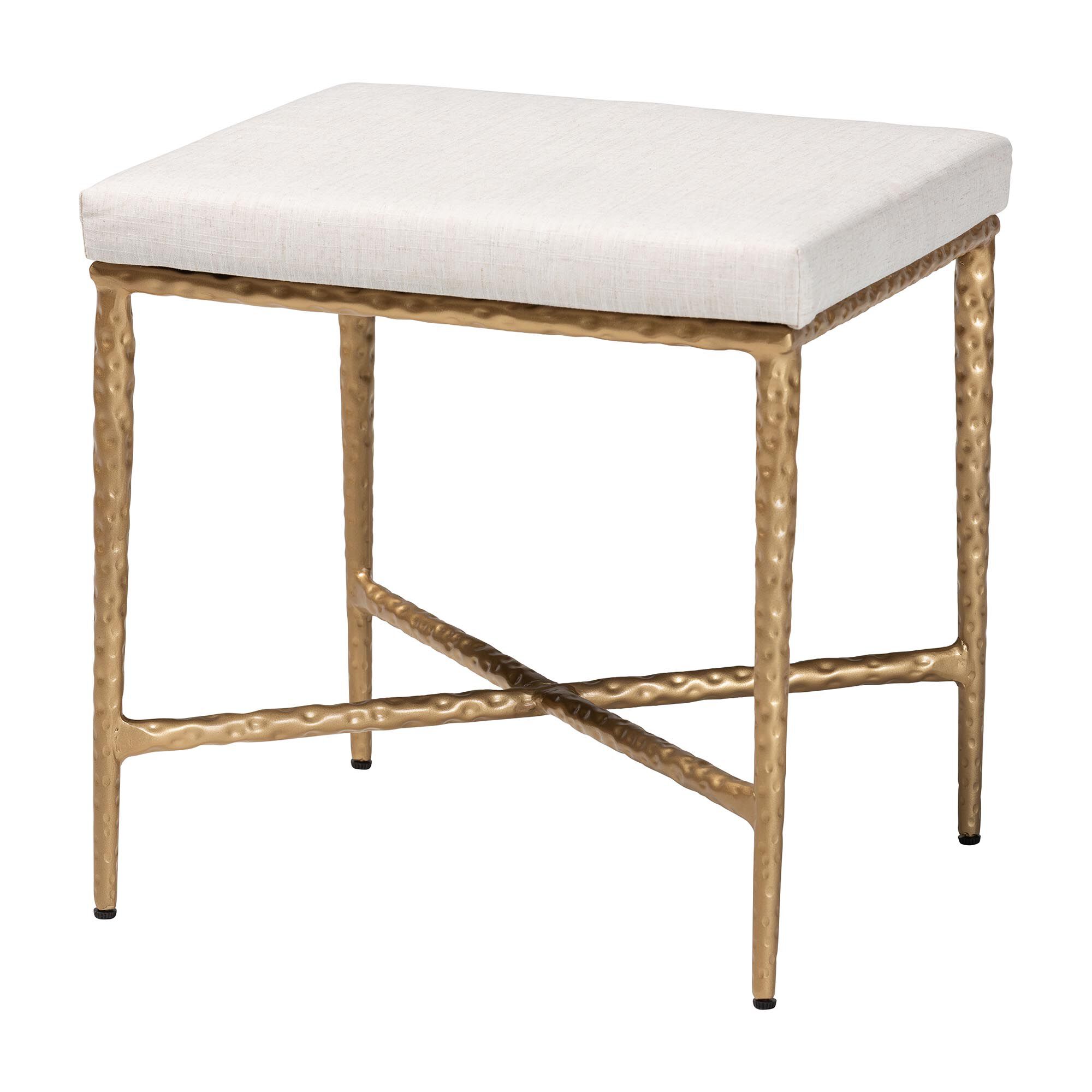 Fumiye Cocktail Ottoman, Rectangle 18 inches, IVORY, alternate image number 1