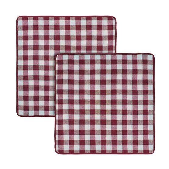 Buffalo Check Throw Pillow Covers - 18-in x 18-in - Set of Two, , alternate image number null