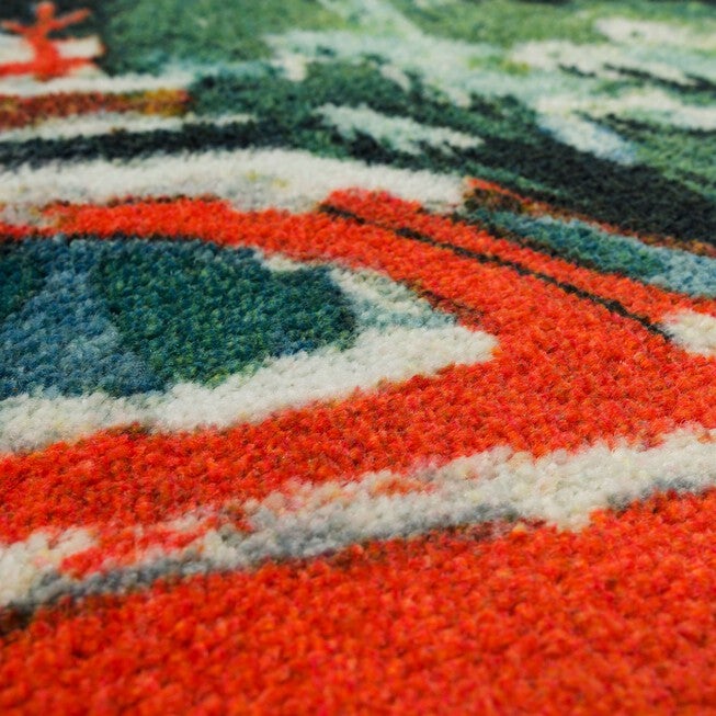 Vintage Christmas Car Kitchen Rug, , alternate image number 3