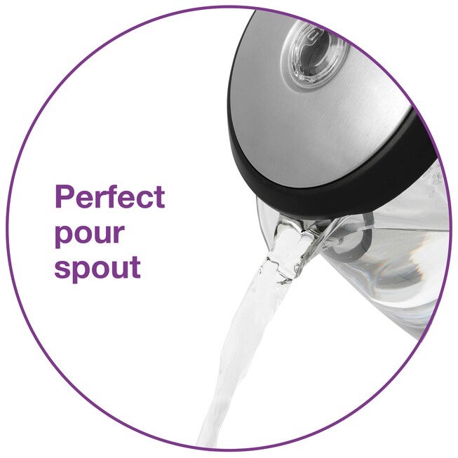 Salton® Compact Cordless Electric Glass Kettle, , alternate image number null