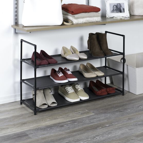 3-Shelf Stackable Fabric Shoe Rack, , alternate image number null