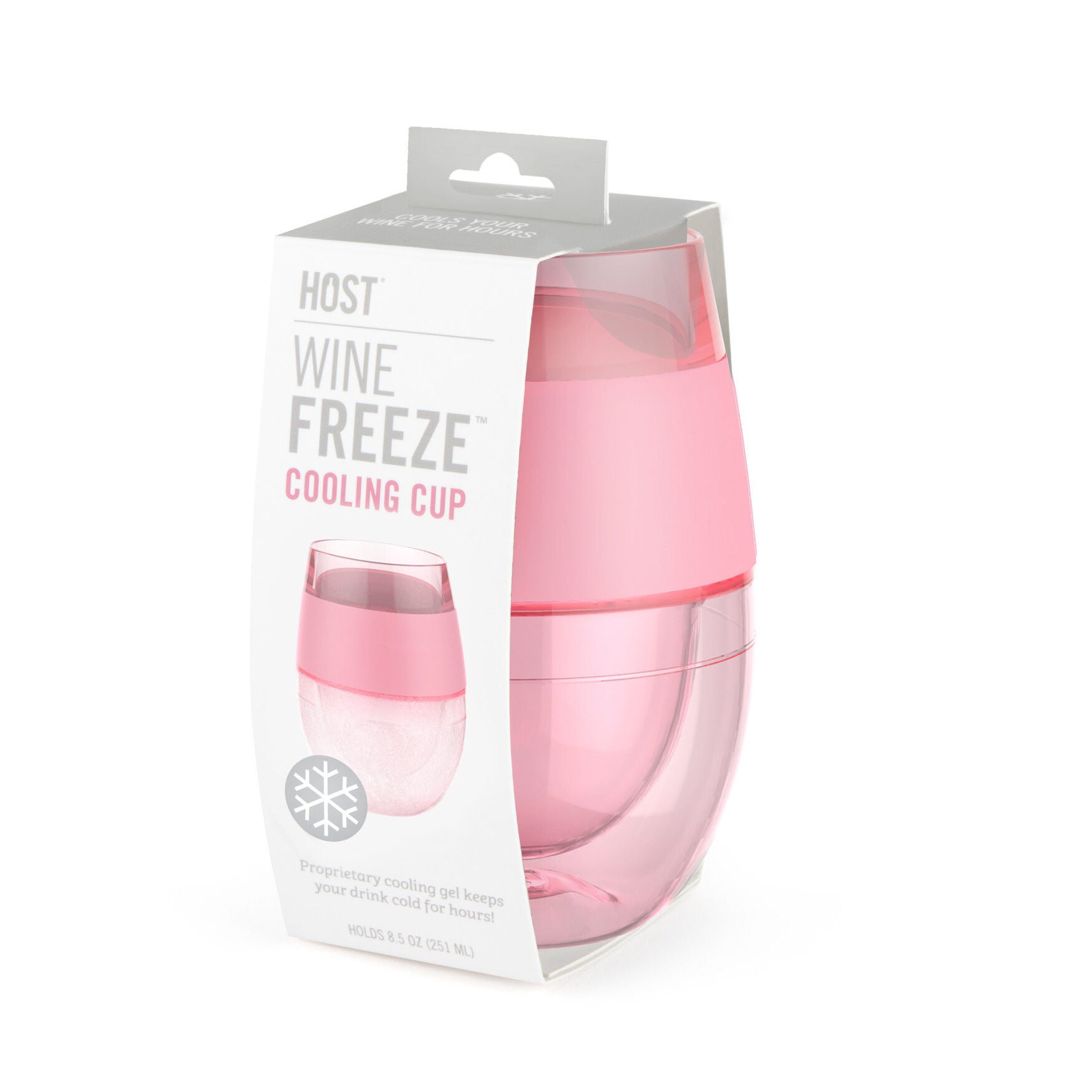 Wine Freeze Cooling Cup In Translucent Pink, , alternate image number 3