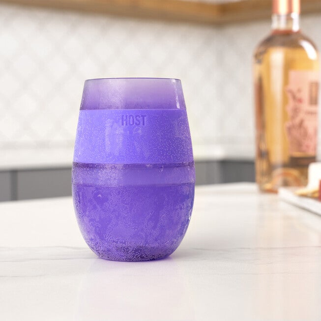 Wine Freeze Cooling Cup In Translucent Purple, , on-hover image number null
