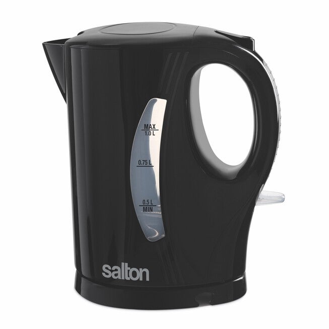 Compact Space Saving Cordless Jug Kettle 1 L/Qt - Black, BLACK, hi-res image number 0
