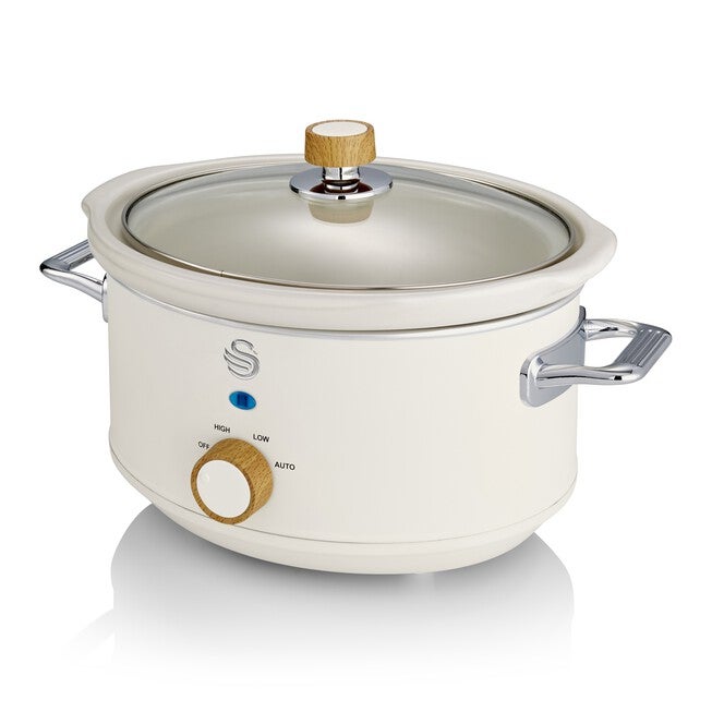 Swan 3.5L Nordic Slow Cooker - White, , alternate image number 6