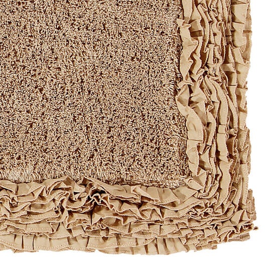 Shaggy Border Bath Rug Mat, 2 Pc Set, (17" X 24" | 17" X 24"), , on-hover image number null