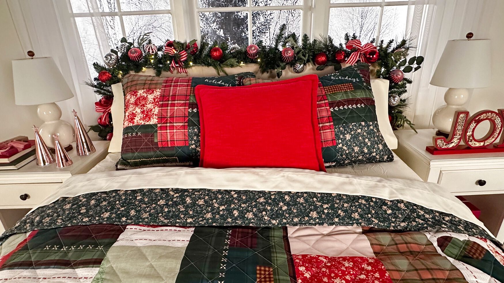 Holiday Patchwork Quilt 3-PC Set, , alternate image number 3