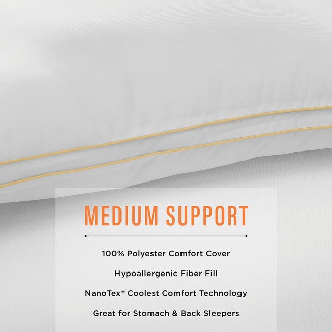 SensorPEDIC SofLOFT Medium Density Pillow 2-Pack, , alternate image number 3