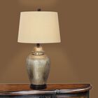 Oil Rubbed Bronze Glass & Metal 27.5" Table Lamp, , on-hover image number null