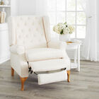 400 lbs. Weight Capacity Queen Ann Recliner, IVORY, hi-res image number null