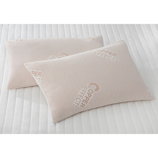 Copper Effects 2-Pack Pillow Protector, WHITE, hi-res image number null