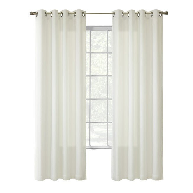 Rhapsody Lined Light Filtering Grommet Curtain Panel, , on-hover image number 1