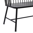 Black Metal Traditional Bench, , alternate image number null
