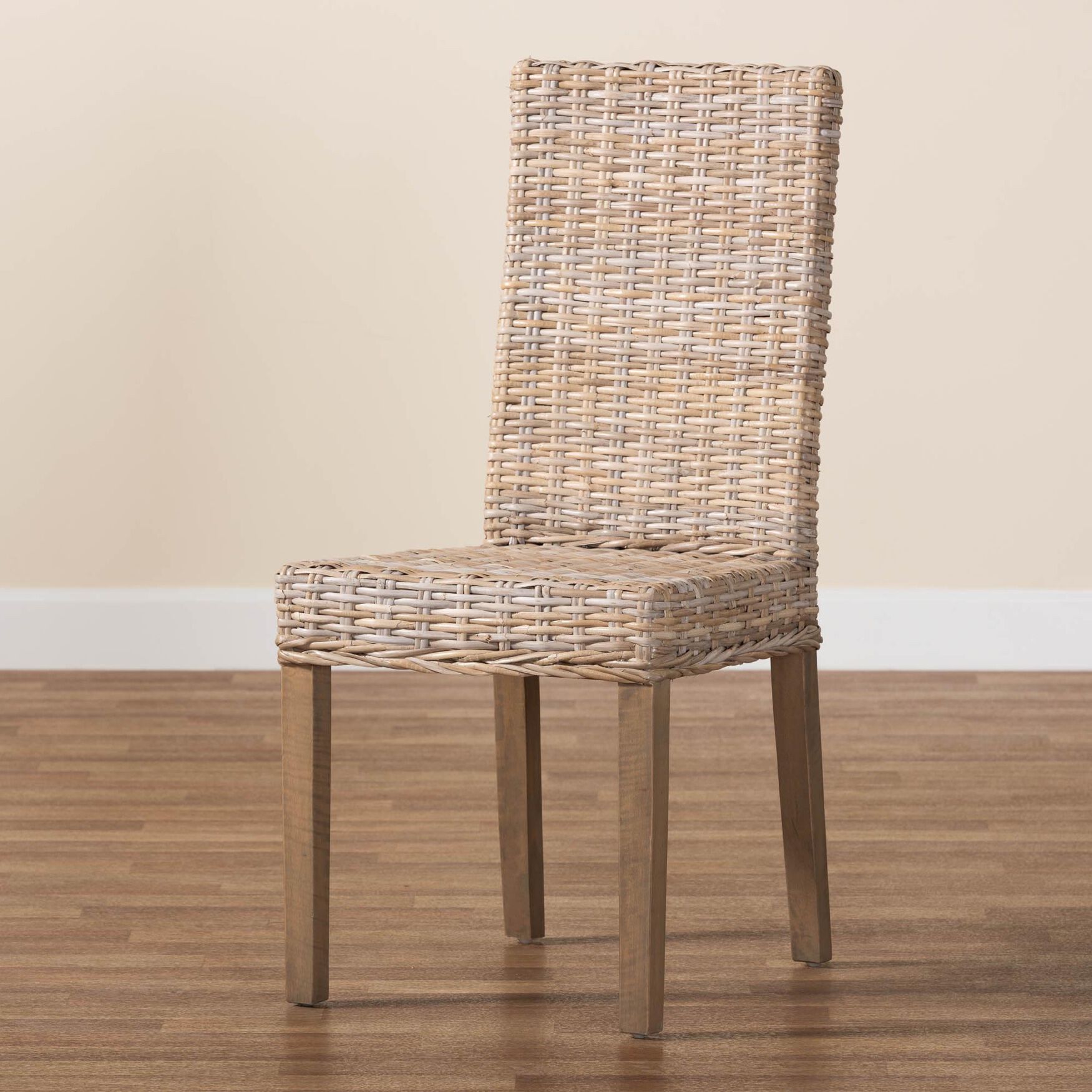 Nevina Bohemian Grey Kubu Rattan and Mango Wood Dining Chair, , alternate image number 13
