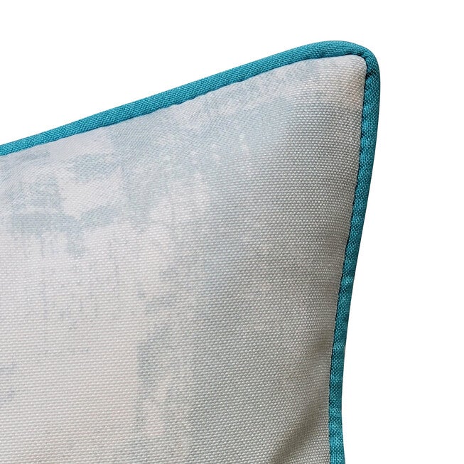 Edie @ Home Indoor/Outdoor Embroidered Starfish Decorative Throw Pillow 18X18, Blue, , alternate image number null