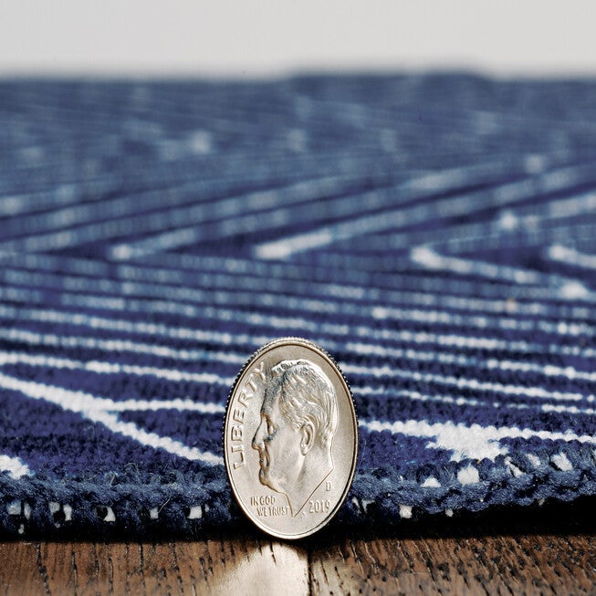 Washable Fuller Blue/Ivory Rug, , alternate image number 2