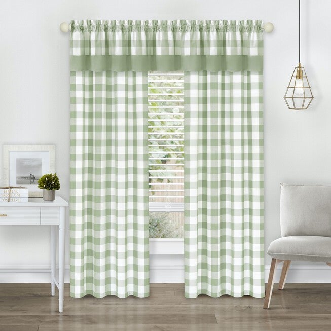 Hunter Rod Pocket Window Curtain Panel, , on-hover image number 1